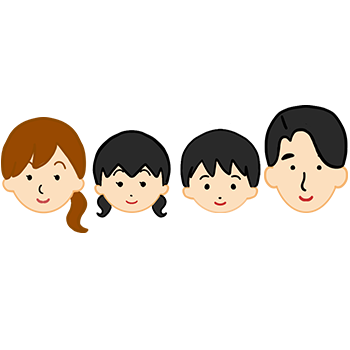 両親と子のイラスト